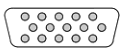 mini D-sub 15 pins